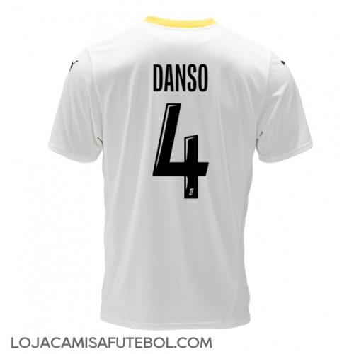 Camisa de Futebol RC Lens Kevin Danso #4 Equipamento Alternativo 2024-25 Manga Curta